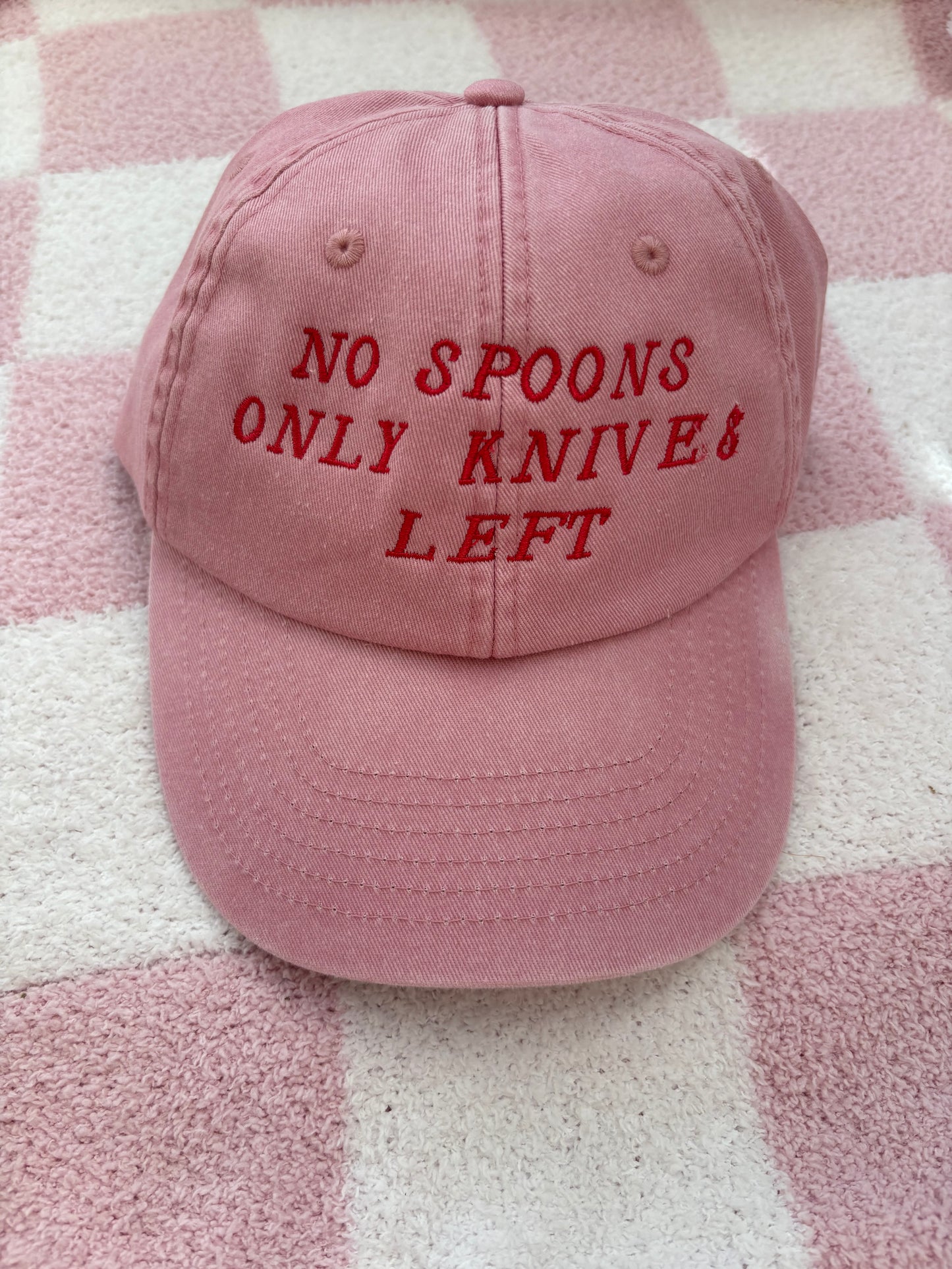 No spoons only knives left Cap