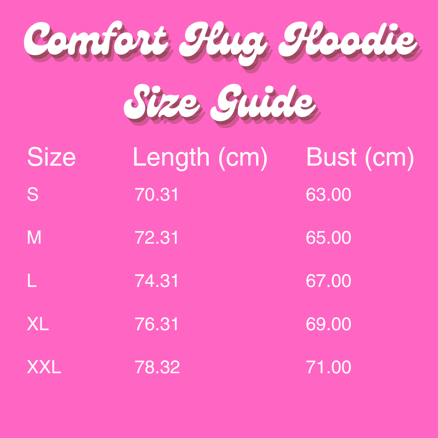 Pink - Adult Comfort Hug Hoodie