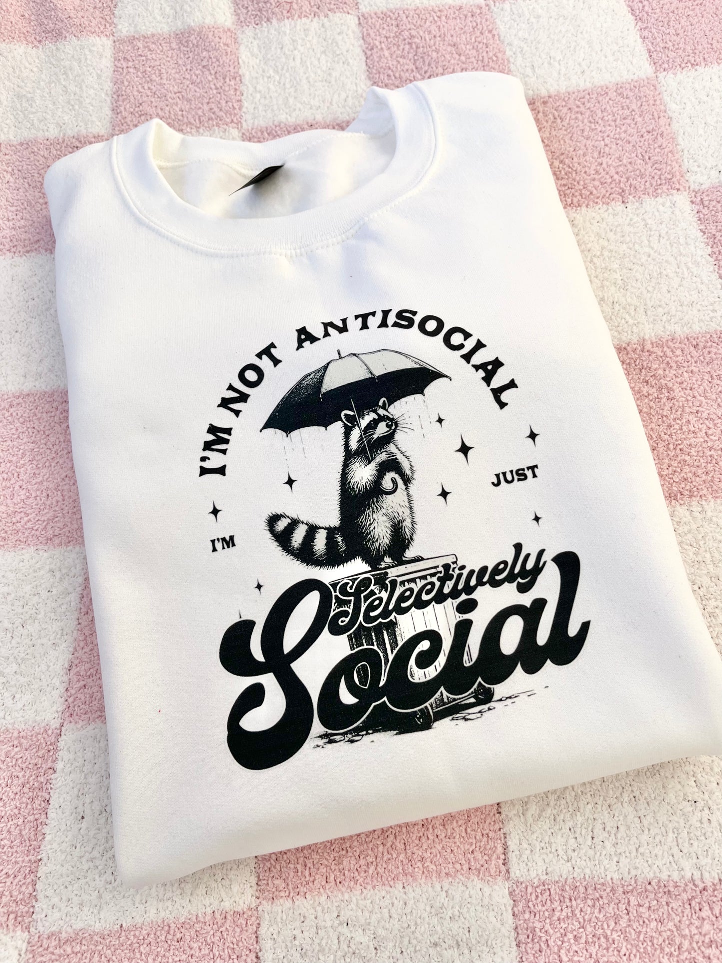Selectively social sweatshirt