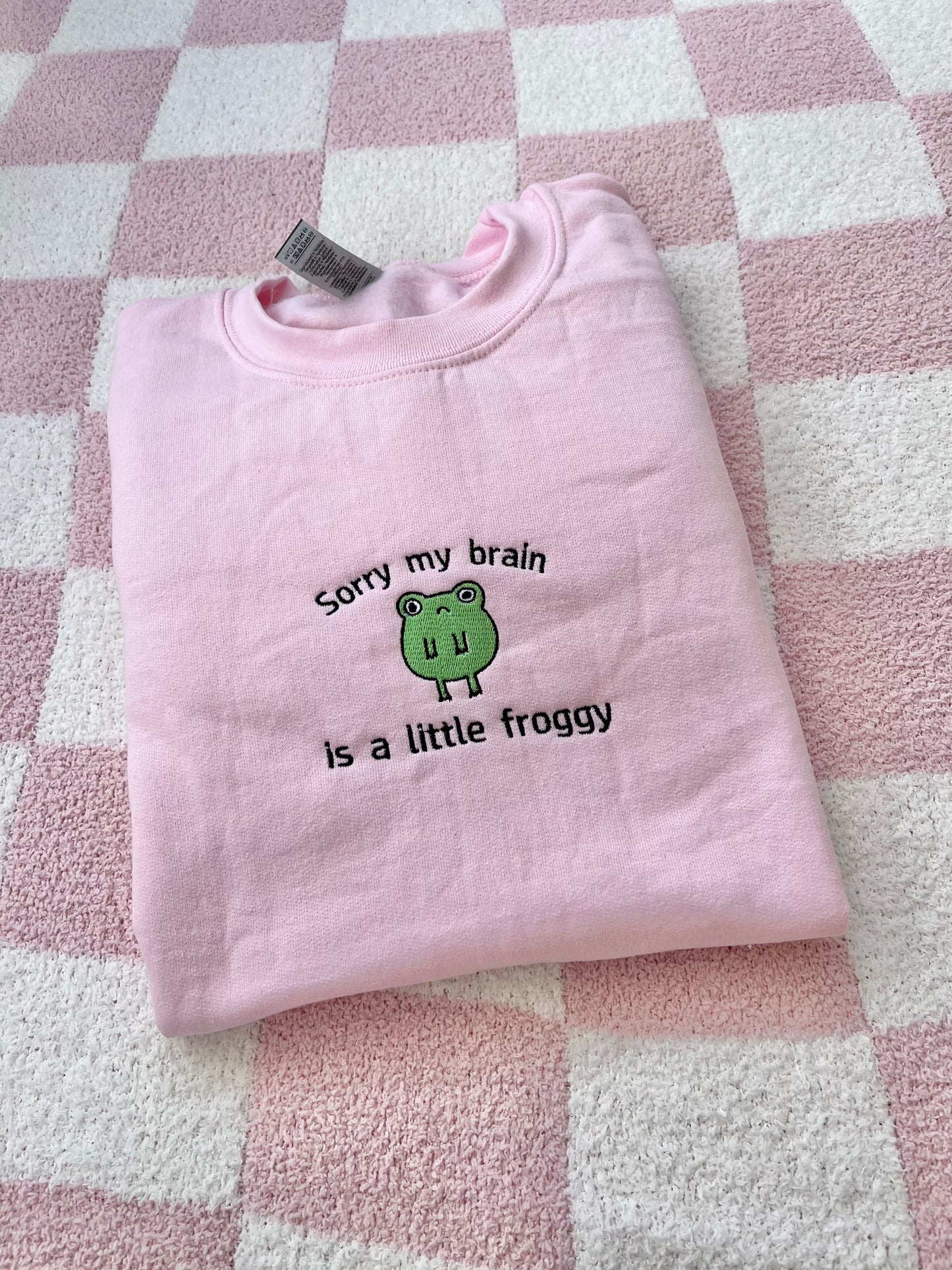 Froggy brain sweatshirt