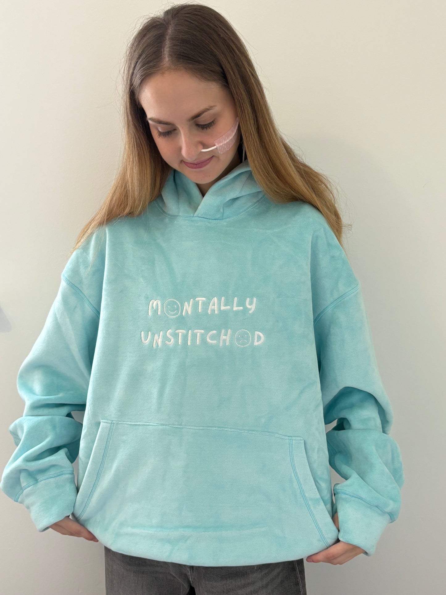 Heavyweight Anxiety Relief / Sensory Friendly Hoodie - Sky Blue