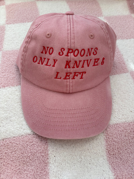 No spoons only knives left Cap