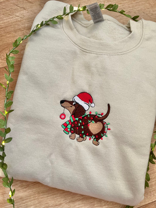 Christmas Sausage dog sweatshirt