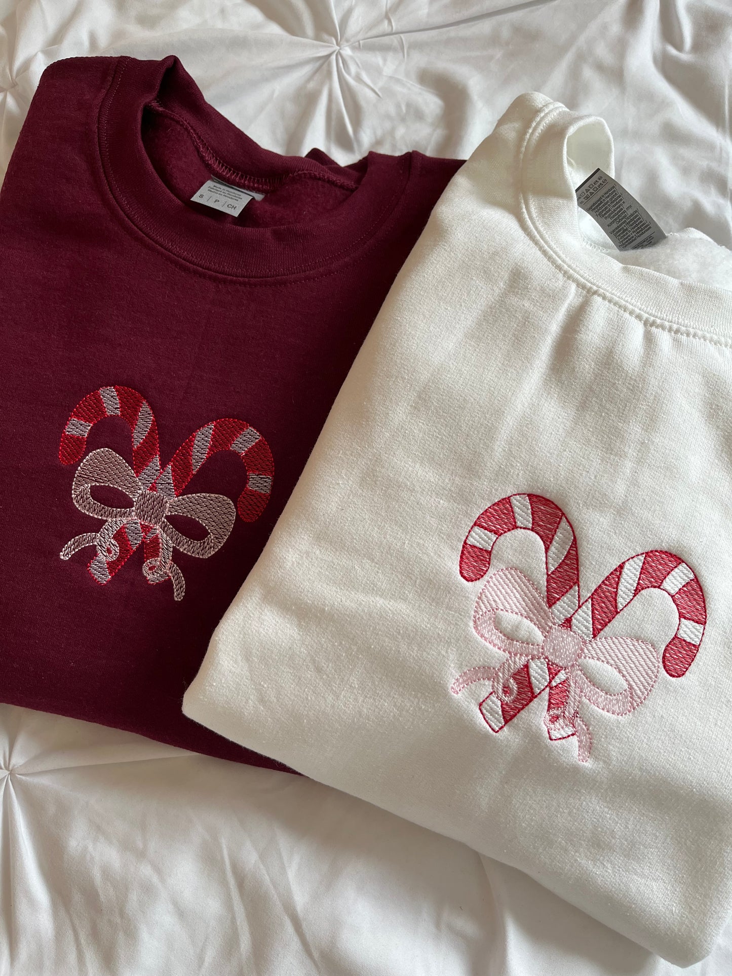 Candy Cane Bow sweatshirt