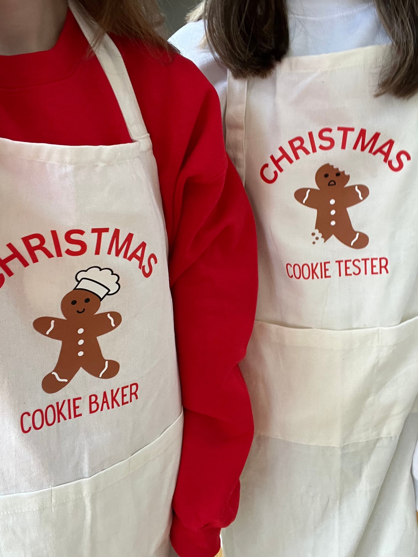 Ready to ship Cookie Tester & Cookie Baker adult aprons