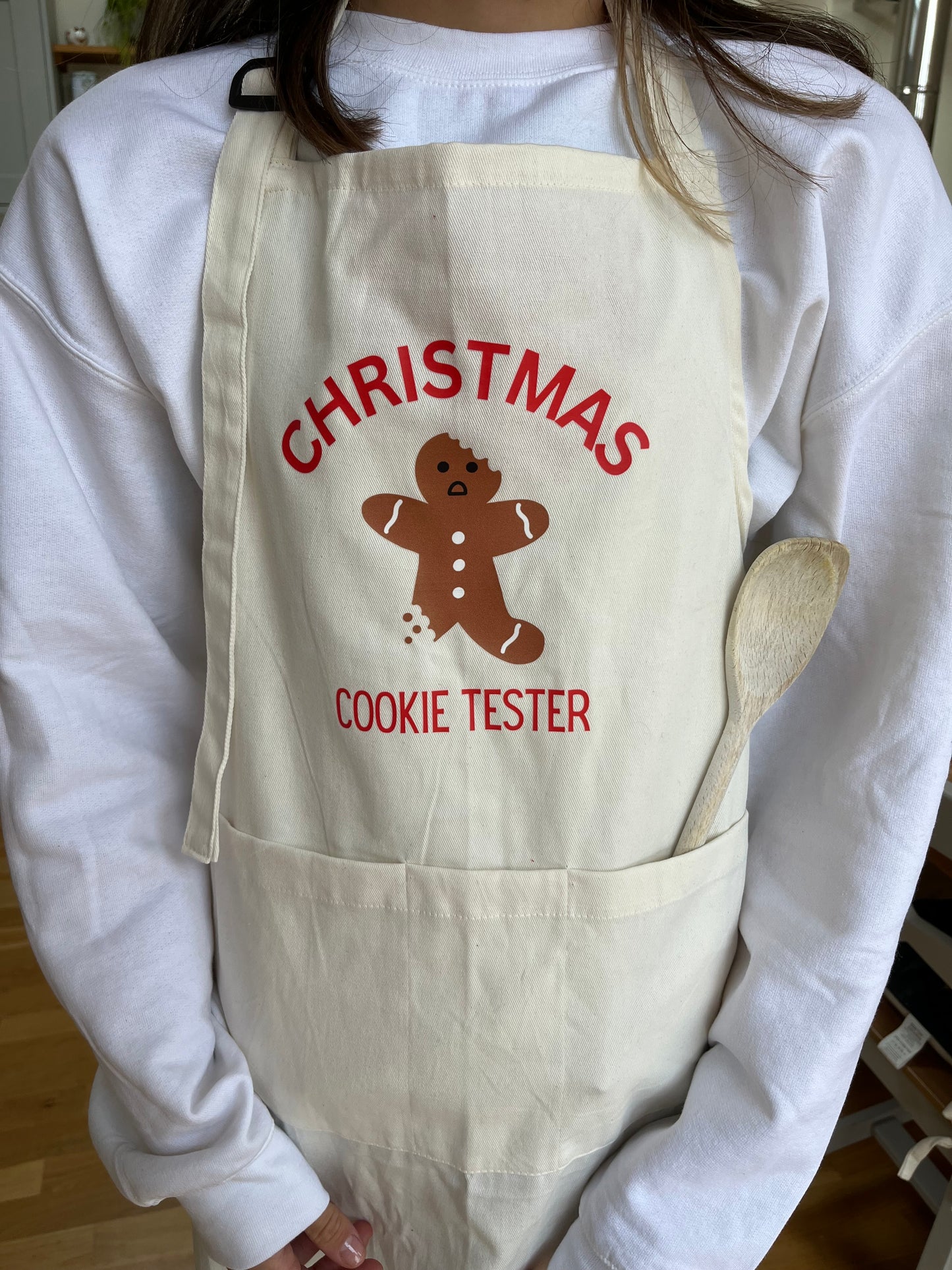 Ready to ship Cookie Tester & Cookie Baker adult aprons