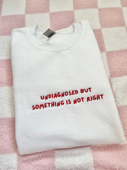 Undiagnosed but something is not right sweatshirt