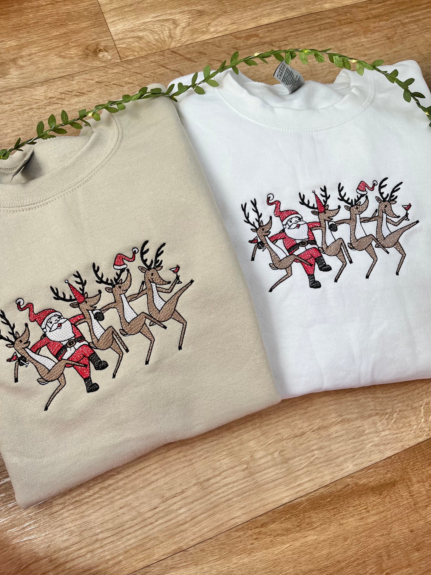 Dancing Can Can Reindeer sweatshirt