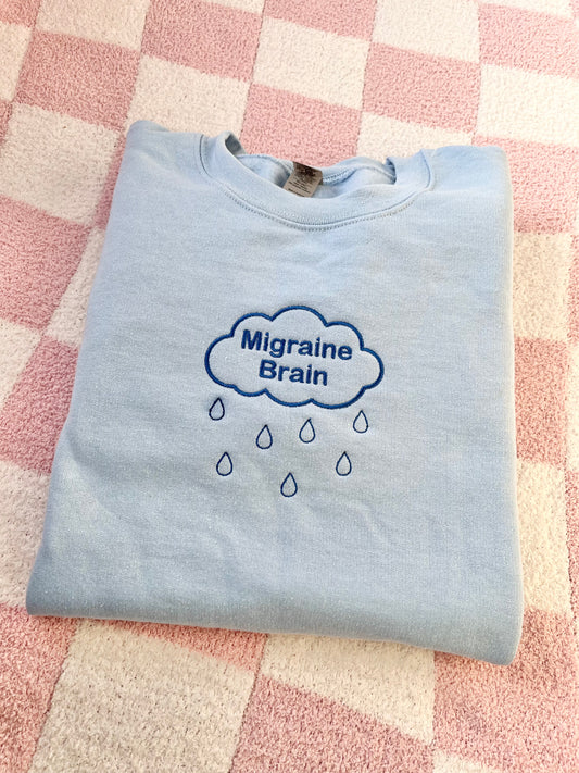 Ready to ship - Medium migraine brain sweatshirt