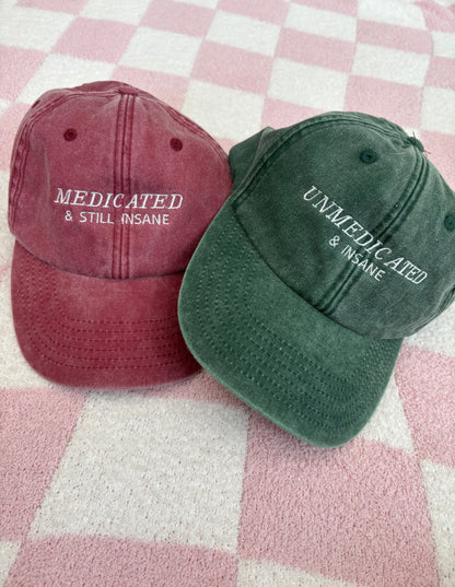 Unmedicated & Medicated Matching Caps