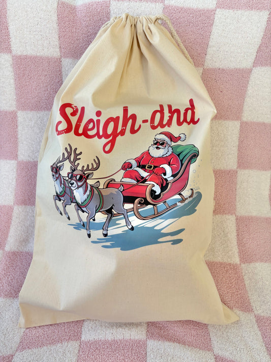 Ready to ship - Sleigh-DHD Christmas Sack