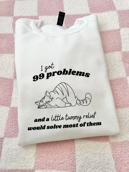 A little tummy relief sweatshirt