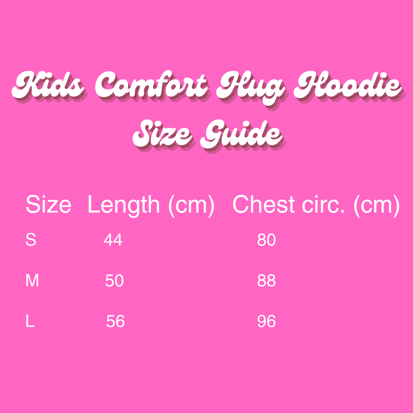 PRE ORDER - Kids Comfort Hug Hoodie - *DISPATCHED FROM 8 WEEKS*