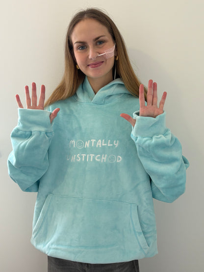 Ready to ship *** Heavyweight Anxiety Relief / Sensory Friendly Hoodie - Sky Blue