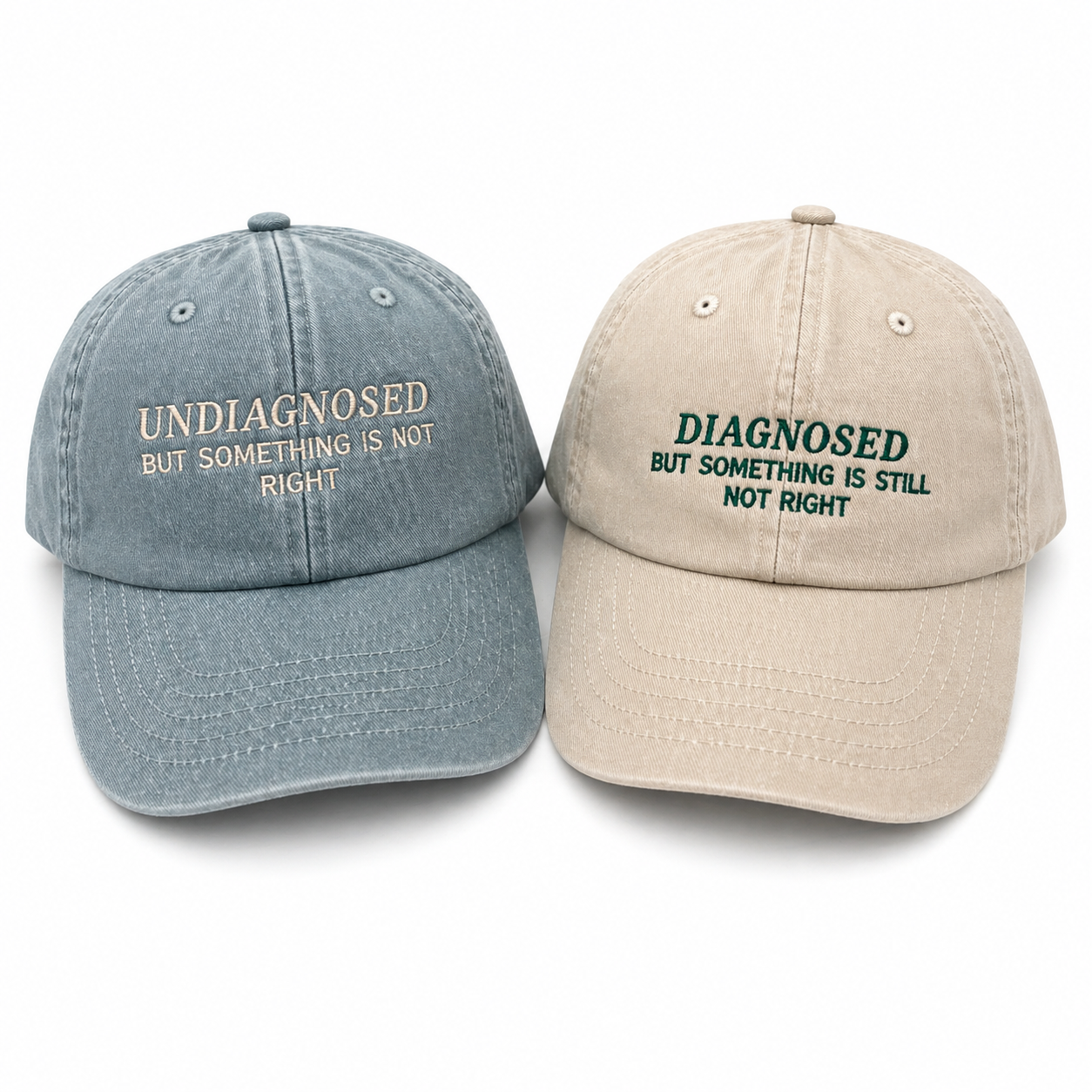 Undiagnosed & Diagnosed matching Caps