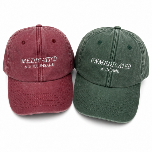 Unmedicated & Medicated Matching Caps