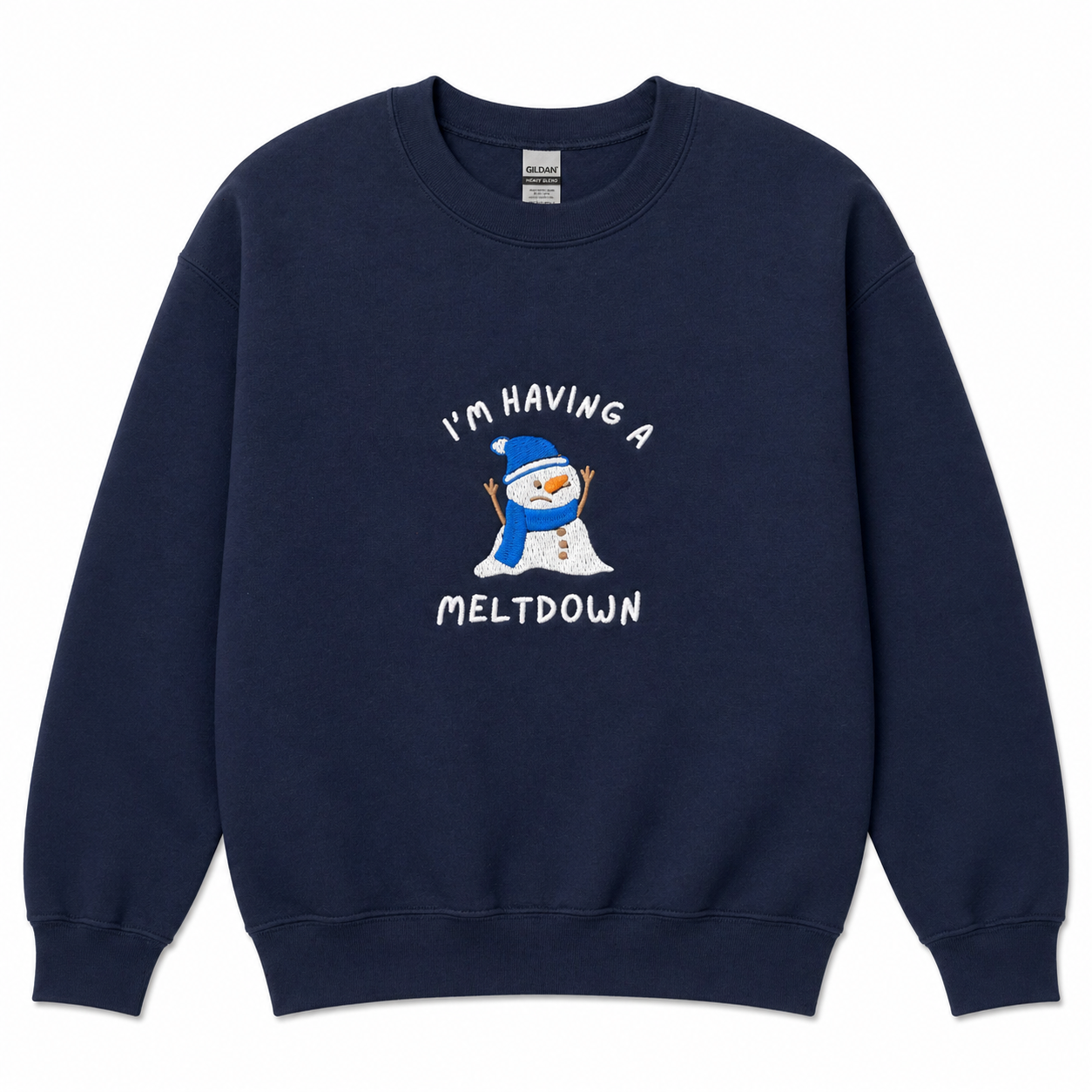 Meltdown snowman sweatshirt