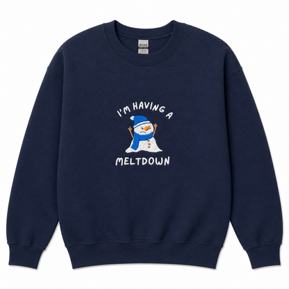 Meltdown snowman sweatshirt