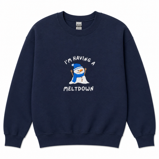 Meltdown snowman sweatshirt