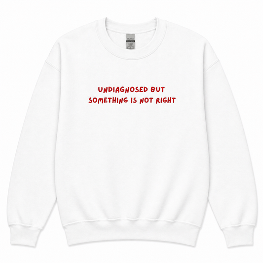 Undiagnosed but something is not right sweatshirt